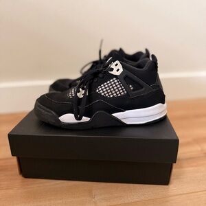 Jordan Black and White Kids Sneakers